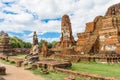 Ayutthaya temple ruins, Wat Maha That Royalty Free Stock Photo
