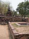 Ayutthaya temple ruins, Wat Maha That Ayutthaya as a world heritage site, Thailand. Royalty Free Stock Photo