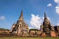 Ayutthaya Thailand - ancient city and historical place. Wat Phra Si Sanphet Royalty Free Stock Photo