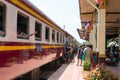 Ayutthaya Railway station in Ayutthaya, Thailand. State Railway of Thailand has 4041km of