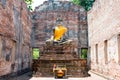 Buddha Statue at WAT BOROM PUTTHARAM in Ayutthaya, Thailand. It is part of the World Heritage Site