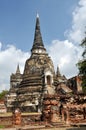 Ayutthaya, Thailand: Chedis at Wat Phra Si Sanphet Royalty Free Stock Photo