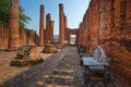 Famous Ruined Buddhism Church in Wat Thammikarat