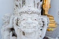 Ayutthaya, Thailand - March, 11, 2017 : Guardian statue of Buddhism in front of the church at Wat cheing len temple Thailand. Royalty Free Stock Photo