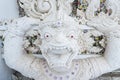 Ayutthaya, Thailand - March, 11, 2017 : Guardian statue of Buddhism in front of the church at Wat cheing len temple Thailand. Royalty Free Stock Photo