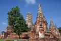 Ayutthaya, Thailand: Wat Chai Watthanaram Royalty Free Stock Photo