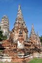 Ayutthaya, Thailand: Wat Chai Watthanaram Royalty Free Stock Photo