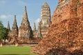 Ayutthaya, Thailand: Wat Chai Watthanaram Royalty Free Stock Photo