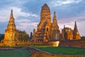 Ayutthaya, Thailand: Wat Chai Watthanaram Royalty Free Stock Photo