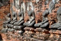 Ayutthaya, Thailand: Wat Chai Watthanaram Buddhas