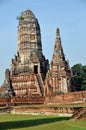 Ayutthaya, Thailand: Wat Chaiwatthanaram Royalty Free Stock Photo