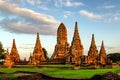 Ayutthaya (Thailand) Wat Chaiwatthanaram temple Royalty Free Stock Photo