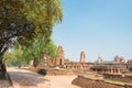 WAT MAHATHAT in Ayutthaya, Thailand. It is part of the World Heritage Site - Historic City of Ayutthaya Royalty Free Stock Photo