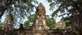 Ayutthaya, Thailand at Wat Mahathat, Temple stupa in the morningvisiting Ayyuthaya Thailand Royalty Free Stock Photo