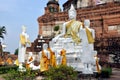 Ayutthaya, Thailand: Wat Yai Chai Mongkon Royalty Free Stock Photo