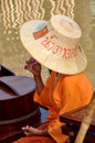 Ayutthaya, Thailand: Woman at Floating Market