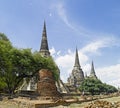 Ayutthaya : Wat Phra Sri Sanphet temple Royalty Free Stock Photo