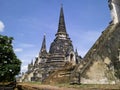 Ayutthaya : Wat Phra Sri Sanphet temple Royalty Free Stock Photo