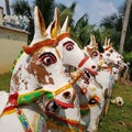 Ayyanar horse temple in Chettinad, India