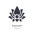 ayyavazhi icon. isolated ayyavazhi icon vector illustration from religion collection. editable sing symbol can be use for web site