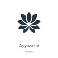 Ayyavazhi icon vector. Trendy flat ayyavazhi icon from religion collection isolated on white background. Vector illustration can