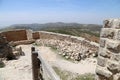 The ayyubid castle of Ajloun in northern Jordan, built in the 12th century, Middle East Royalty Free Stock Photo