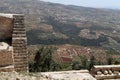 The ayyubid castle of Ajloun in northern Jordan, built in the 12th century, Middle East Royalty Free Stock Photo