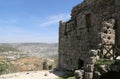 The ayyubid castle of Ajloun in northern Jordan, built in the 12th century, Middle East Royalty Free Stock Photo