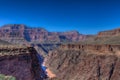 AZ-Grand Canyon-S Rim-Tonto Trail West-view of Colorado Royalty Free Stock Photo