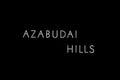 Azabudai HIlls black sign located at the building entrance Royalty Free Stock Photo