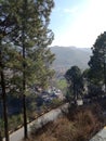 Azad Kashmir dengras road and beautiful view. Royalty Free Stock Photo