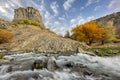 Azad river and rock formations in Armenia Royalty Free Stock Photo