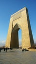 Azadi Tower in Tehran, Iran A Stunning Architectural Marvel Against a Vibrant Blue Sky Backdrop Royalty Free Stock Photo