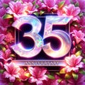 Azalea-Adorned 35th Anniversary Milestone