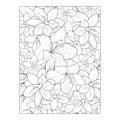 Azalea flower coloring pages for adults, azalea flower seamlass pattern, azalea vectoe pattern, hand drawn azalea,
