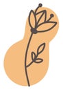 Azalea flower, icon