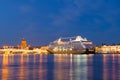 Azamara Jorney cruise five-star liner, evening. Saint Petersburg