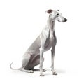 Azawakh breed dog isolated on a clean white background