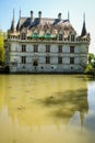 Azay-le-Rideau castle, Castles of the Loire, France Royalty Free Stock Photo