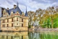 Azay-le-Rideau castle in Loire Valley, France. Royalty Free Stock Photo