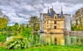 Azay-le-Rideau castle in Loire Valley, France. Royalty Free Stock Photo