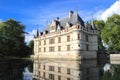 Azay-le-Rideau Castle, Pays de la Loire,  France Royalty Free Stock Photo