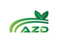 AZD letter logo Design. AZD Simple and modern monogram logo. Abstract Alphabet vector Design Royalty Free Stock Photo