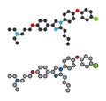 Azeliragon Alzheimer\'s disease drug molecule