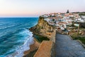 Azenhas do Mar, typical village on top of oceanic cliffs, Portugal