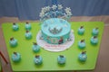 Frozen Birthday Cake . Disney Frozen cake. Kids birthday .Frozen themed child`s birthday cake . Azerbaijab Baku 04.02.2020