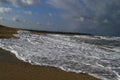 Azerbaijan Baku beach Caspian Sea Novkhani location when there was still an empty place on the shore now everything is built up