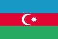 Azerbaijan flag vector