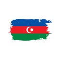 Azerbaijan flag, vector illustration Royalty Free Stock Photo