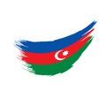 Azerbaijan flag, vector illustration Royalty Free Stock Photo